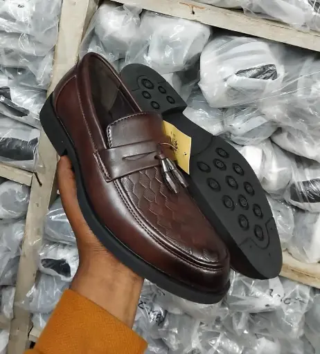 Premium Textured Tassel Official Loafer Shoes