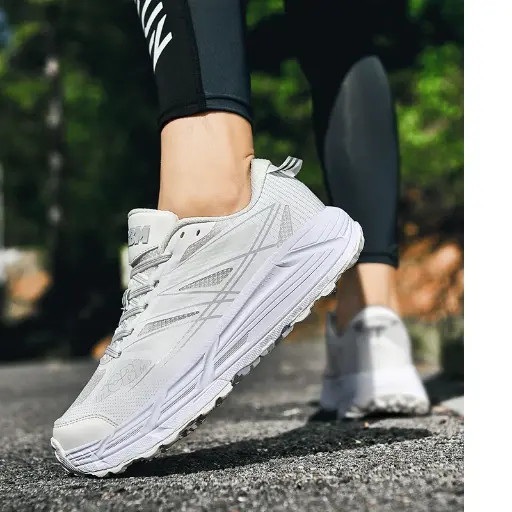 HOBM Breathable Mesh Running Shoes: Lightweight Sneakers, Cushioned Comfort Jogging Outdoor Sports Tennis Shoes