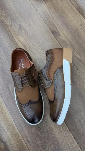 Berluti Men's Fast Track Lace-Up Shoes in Coffee Brown