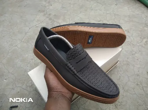 Lacoste Men's Leather Moccasin Loafers 