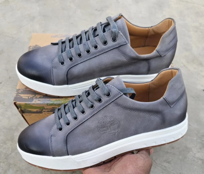AUTHENTIC LEATHER  TIMBERLAND SNEAKERS-grey