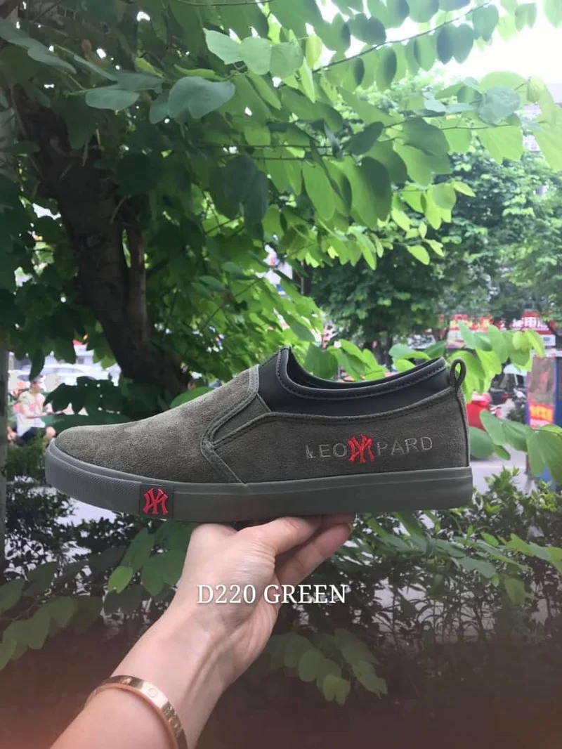 Beauty Leopard Green Rubber Shoes,Men Slipons,Men Rubbers