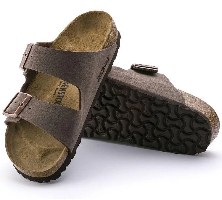 Birkenstock Leather Sandals Arizona Mocha Coffee Brown Open Shoes