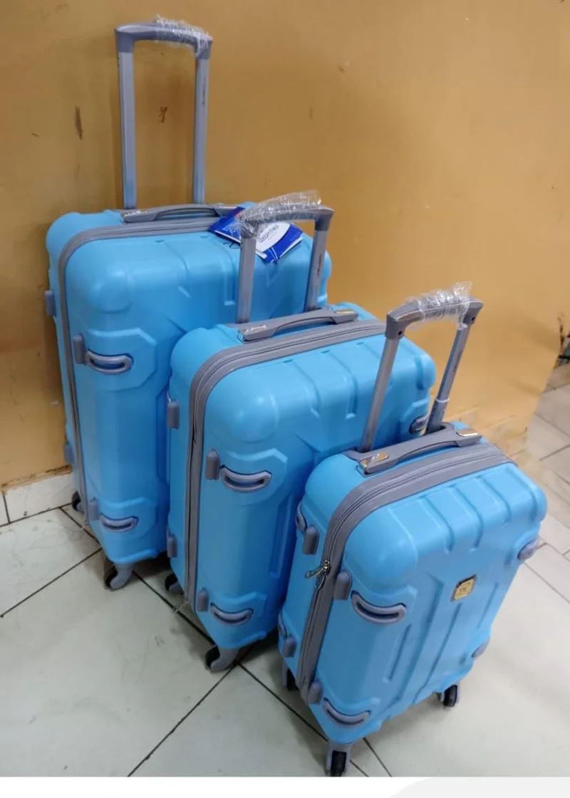 3-Piece Hard Shell Spinner Luggage Set - Light Blue