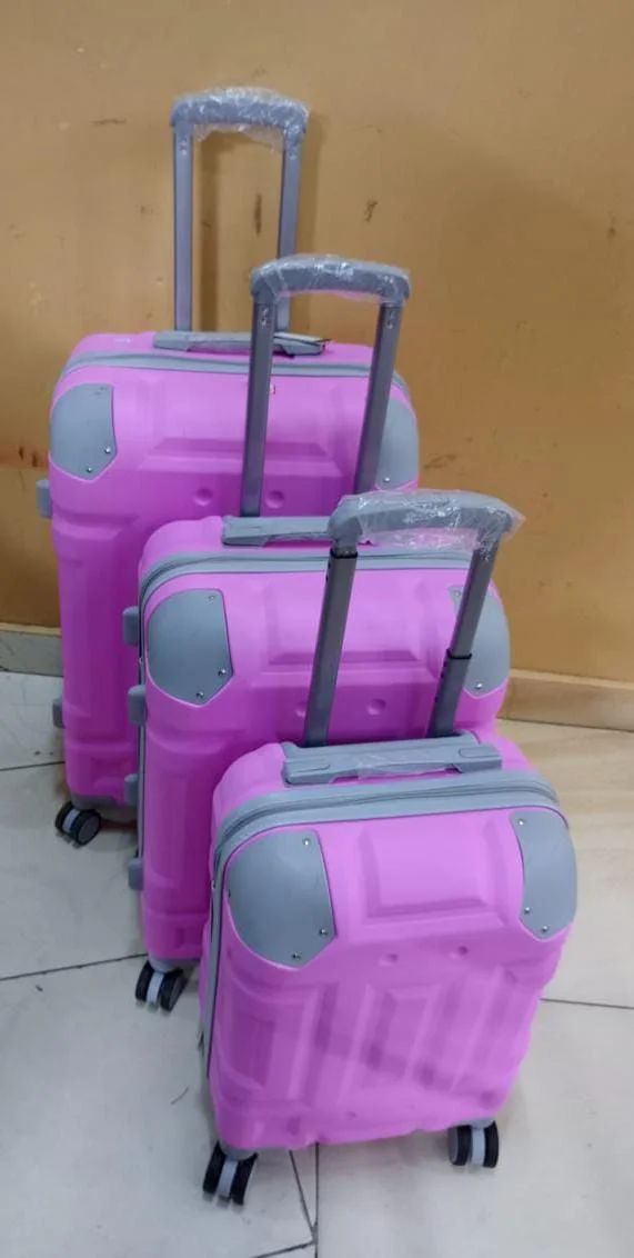 3-Piece Hard Shell Spinner Luggage Set - Pink