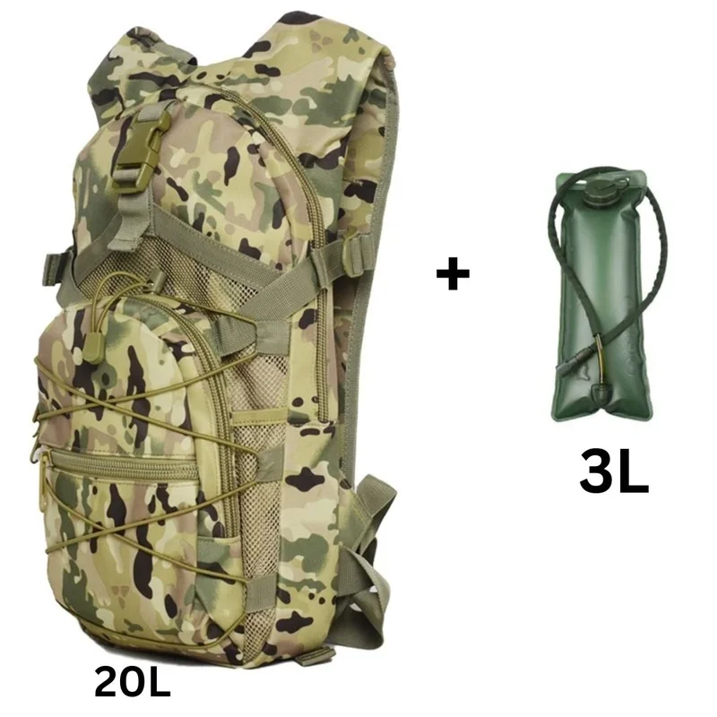 3L Hydration Packs Plus 20L Tactical Bike Bicycle Water Bladder Bag Backpack
