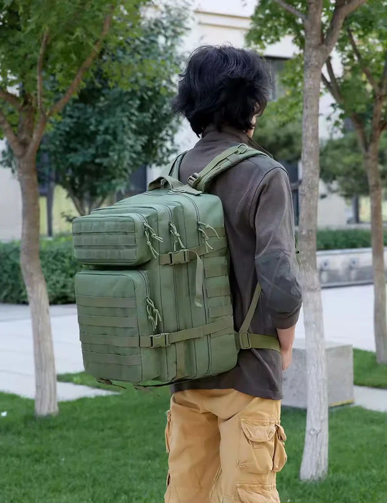 45L Military Tactical Backpack Large Green Army 3 Day Assault Pack Molle