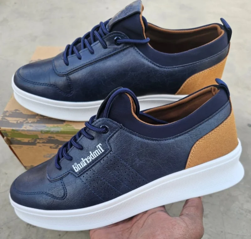 Black Leather Timberland Sneakers