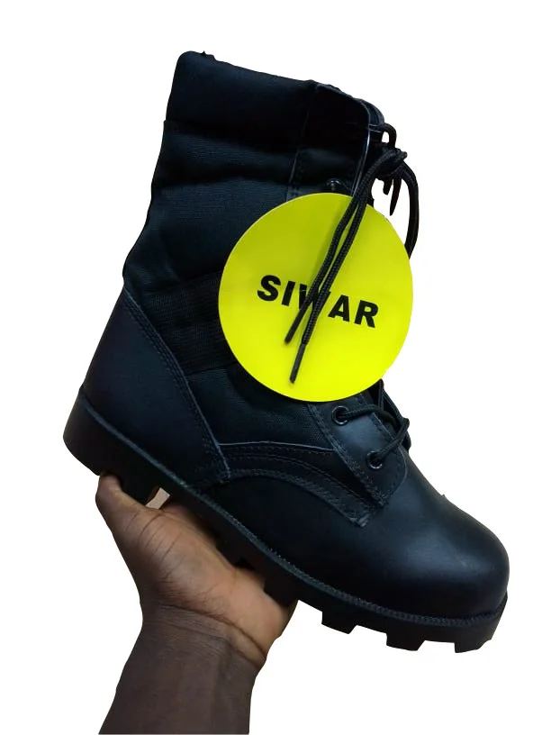 BLACK SIWAR MILITARY COMBAT BOOTS